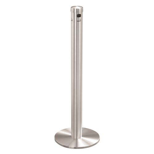 Glaro Deluxe Cigarette Disposal Unit, Floor Standing, Satin Aluminum